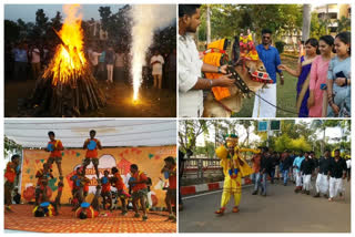 sankranthi celebrations in adithya college in srikakulam