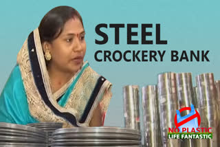 Steel 'Crockery bank' to reduce plastic cutlery useJan 08 plastic story