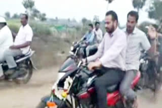 Collector's sudden check on motorcycle at khammam paleru