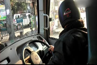 state-transport-bus-driver-took-to-wheels-wearing-helmet-in-siliguri