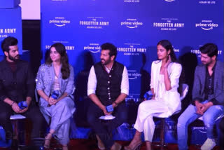 Sunny Sharvari Kabir attend The Forgotten Army trailer launch event