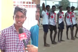 தருமபுரி மாவட்டச் செய்திகள்  கைபந்து போட்டி  dharmapuri youths qualified world tour volley ball  தருமபுரி வாலிபால் இளைஞர்கள்