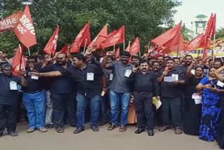 railway workers protest