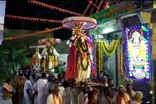 sitharama swamy shobha yathra in huzurnagar