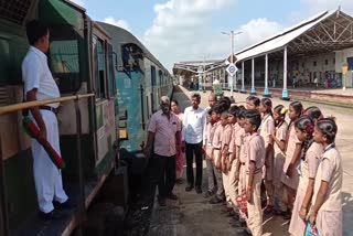 Railway Field Class for Public School Students