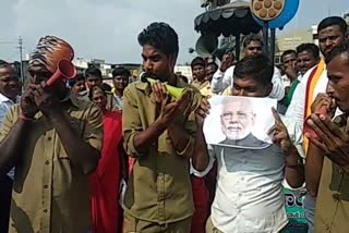 bharat bandh protest in athani, ಭಾರತ ಬಂದ್​ ಹಿನ್ನೆಲೆ ಅಥಣಿಯಲ್ಲಿ ಪ್ರತಿಭಟನೆ