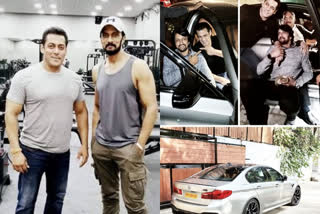 Salman Khan gifts co-star Kichcha Sudeep a new BMW M5 car  Salman Khan gifts  Kichcha Sudeep  BMW M5 car  Kichcha Sudeep a new BMW M5 car  കിച്ച സുധീപ് ബിഎംഡബ്ല്യൂ  സല്‍മാന്‍ ഖാന്‍ കാര്‍ സമ്മാനമായി നല്‍കി  കിച്ച സുധീപിന് കാര്‍ സമ്മാനം