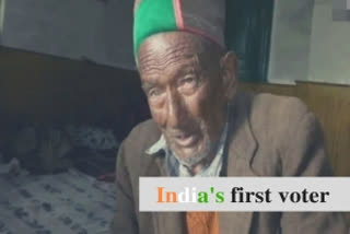 India's first voter Shyam Saran Negi (file image)