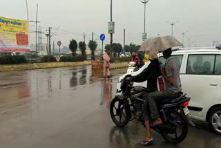 rainy weather in korba