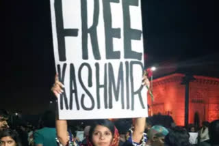 'Free Kashmir' placard news  Mumbai  Mehak Mirza Prabhu  JNU violence  protest  ഫ്രീ കശ്‌മീര്‍ പ്രതിഷേധം വാര്‍ത്ത  ജെഎൻയു സമരം വാര്‍ത്ത  മെഹെക് മിര്‍സ പ്രഭു