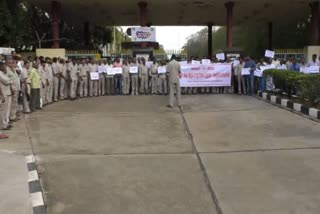 bhel employees protest