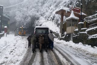 fresh snowfall in Himachal Pradesh,ಹಿಮಾಚಲ ಪ್ರದೇಶದಲ್ಲಿ ಭಾರಿ ಹಿಮಪಾತ