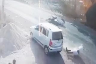 Collision between two bikes