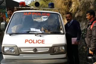 bilaspur traffic police check helmet