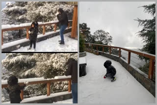 Watch: TeamIndia Former Captain MS Dhoni and Ziva Enjoys Cute Snowball Fight 2020