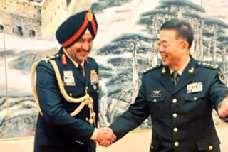 Lt Gen Ranbir Singh with Gen Han Weiguo,