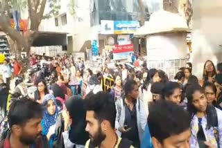 students protest against state BJP