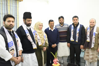 Former MLA Shoaib Iqbal joined Aam Aadmi Party today