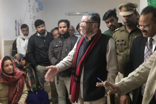 ESI Fire case Noida Central minister Santosh Gangwar reached hospital