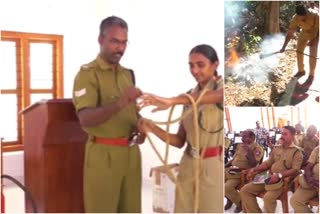 Fire Force Training  പുനലൂർ ഫയർ ഫോഴ്‌സിന്‍റെ പരിശീലന ക്ലാസ്  Training Class for Forest Conservators  കൊല്ലം  കൊല്ലം ലേറ്റസ്റ്റ് ന്യൂസ്