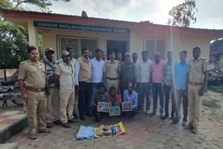 Sale of elephant ivory and canine teeth. Arrest of three accused