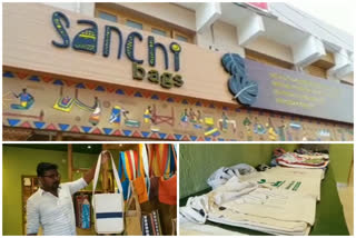 plastic ban  sanchi bags story  പ്ലാസ്റ്റിക് നിരോധനം  സഞ്ചി ബാഗ്സ് വാർത്ത  ടെക്നോപാർക്കിലെ ഉദ്യോഗസ്ഥൻ  യുവസംരംഭകൻ