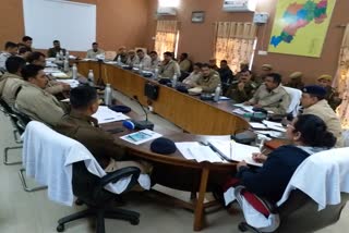 Crime meeting in Churu, churu SP gives Special instructions, चूरू में क्राइम मीटिंग