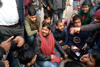 kanhaiya kumar reaction on jnu students protest