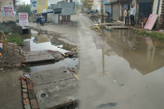 residents of najafgarh are disturbed by bad condition of road