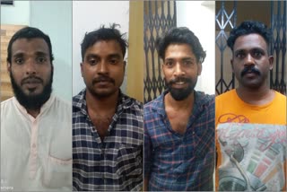 ലോട്ടറി ടിക്കറ്റുകൾ  lottery tickets stoled  ഗുണ്ടാസംഘം പിടിയില്‍  thrissur crime  goons arrested