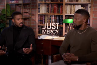 Jamie Foxx Michael B. Jordan Just Mercy promotion