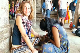 Mehndi Competition at Hampi Festival