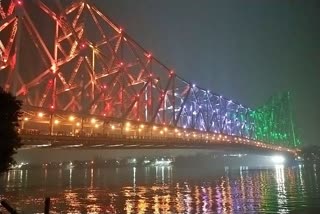 Iconic Howrah Bridge light up with a new sound and light show