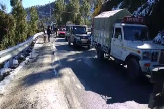 snowfall in paunta sahib