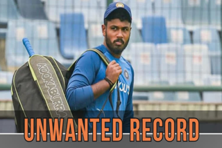 sanju samson made this unwanted record on his return