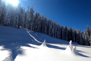 narkanda view after snowfall