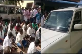 DMK MLA Car glass broken, திமுக எம்எல்ஏவின் கார் கண்ணாடி உடைப்பு