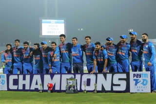 why Sanju Samson was missing from the team picture at trophy celebrations..?