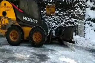 3 Nh And 632 Road Closed Due To Snowfall In Shimla