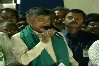 chandrababu in tirupati for amaravathi