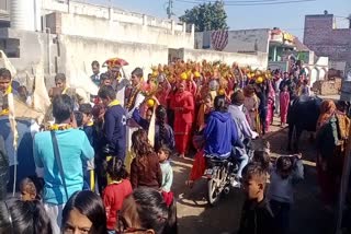 shreemad bhagwat katha in village tatiyana guhla cheeka