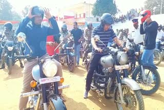 bike rally is organised in 31st road safety week in sukma