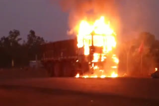 truck burn