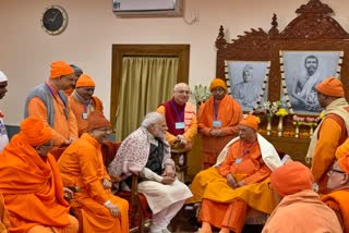 PM Narendra Modi at Belur math