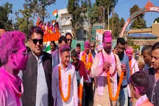 Congress rallied on becoming president in nagar panchayat keshkal