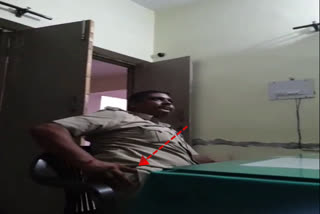 policeman taking bribe video viral in kurukshetra