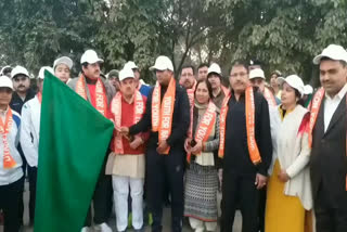 BJP MP Ramesh Kaushik flags off Run for Youth Marathon