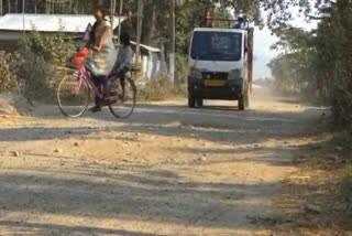 SARUPATHAR, GALABIL PWD DAMAGE ROAD