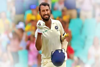 pujara hit 50th first class century joins sachin and dravid