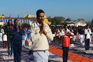 Cabinet minister joins Surya Namaskar